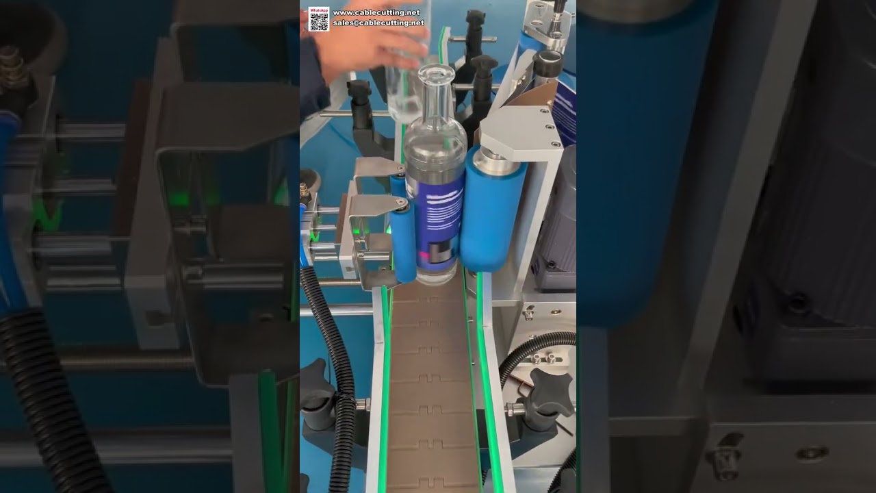 Macchina Etichettatrice Professionale per Bottiglie di Vino - Applicatore di Etichette ad Alta Precisione per Bottiglie Tonde