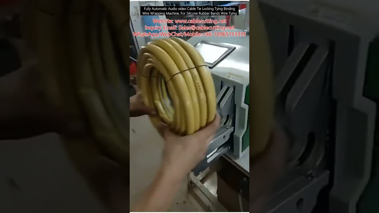 Macchina Automatica per Legatura e Fascettatura di Cavi Audio/Video - Avvolgi e Blocca Automaticamente