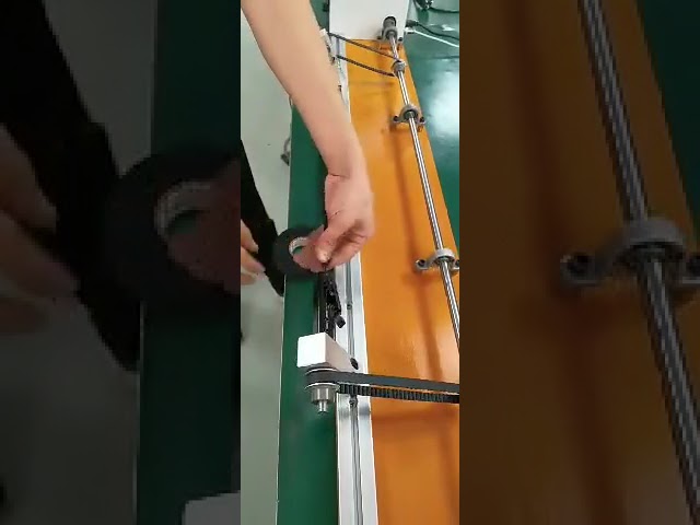 Macchina avvolgitrice semiautomatica a nastro adesivo full wrap | Avvolgitore per fili e cavi #fabbrica #macchinario