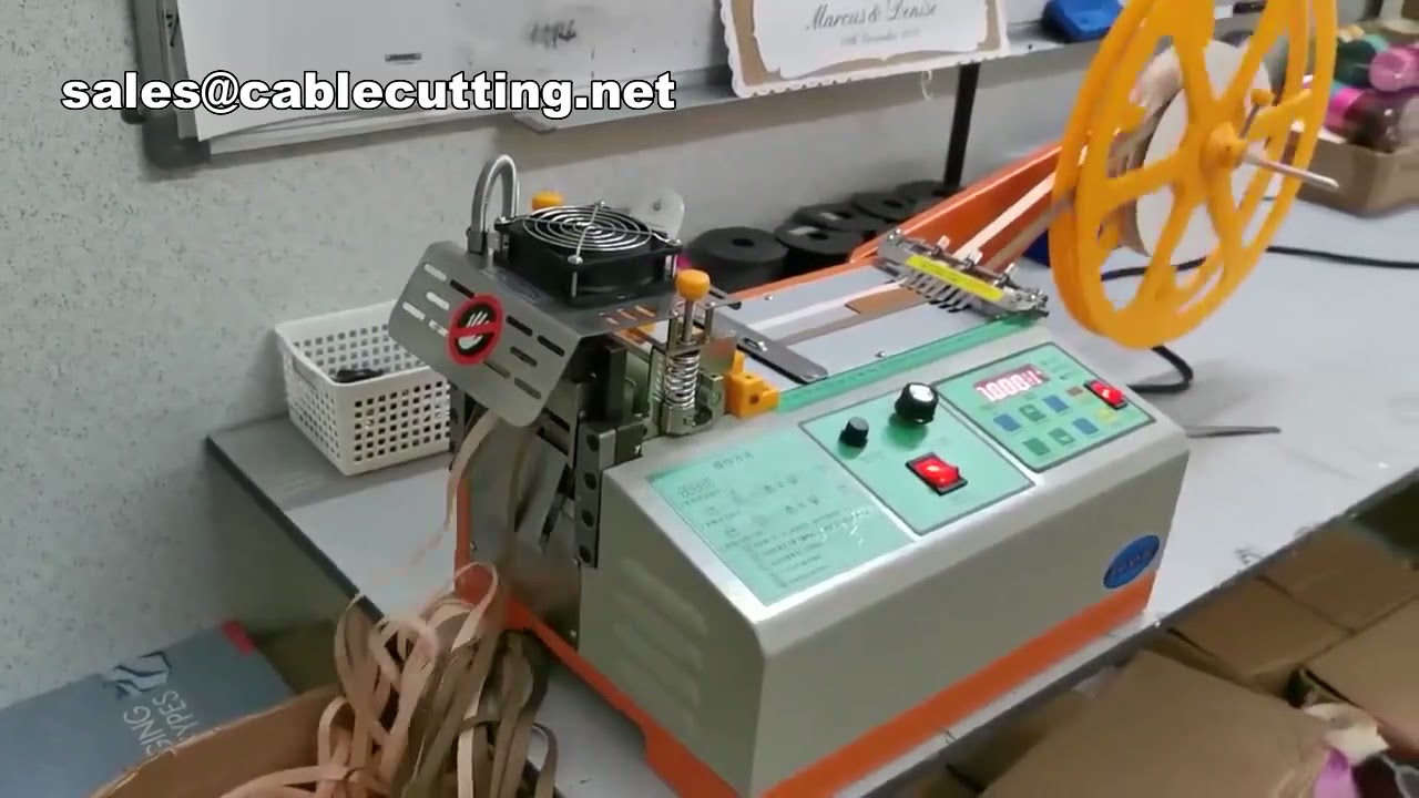 Taglierina Automatica Digitale per Nastri in Nylon – Taglio a Caldo e Freddo per Tessuti