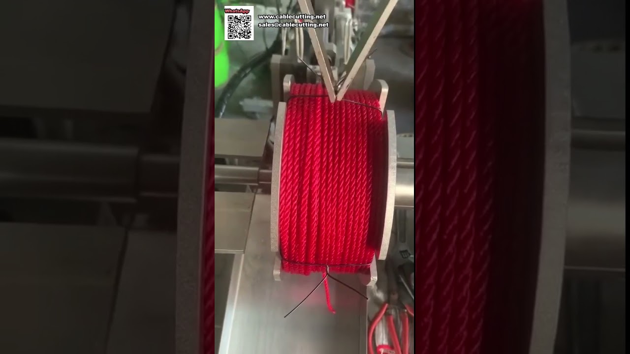 Macchina automatica per fascettatura di alta efficienza per imballaggio di corde in nylon
