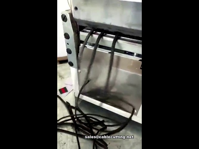 Macchina automatica per taglio corda in poliestere intrecciata e nastro