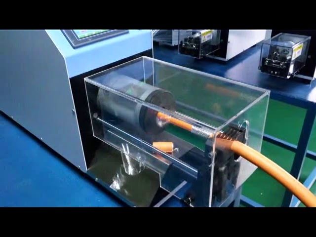 Macchina automatica per spellatura cavi coassiali – Alta efficienza