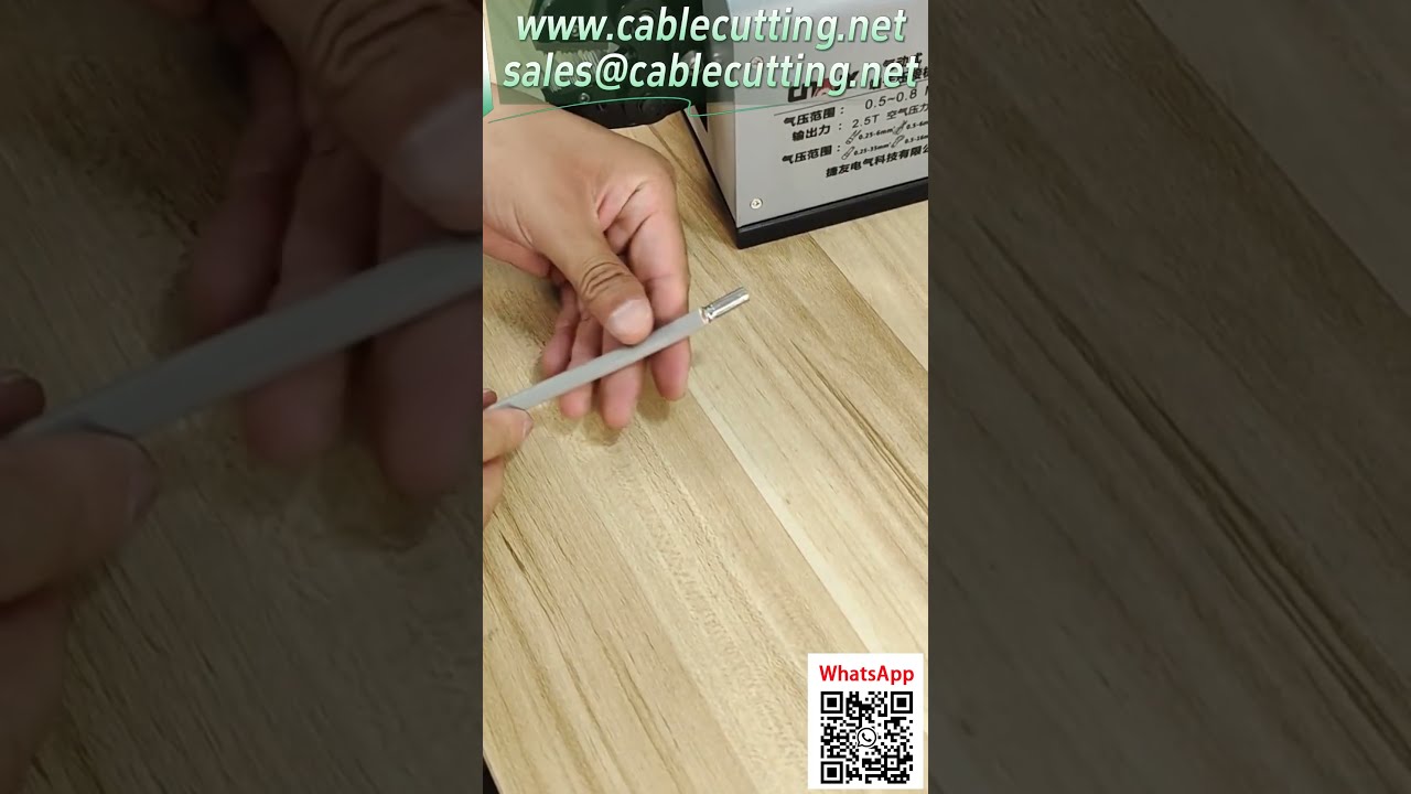 Crimpatrice Pneumatica per Terminali Ondulati Personalizzati - Connessione Robusta