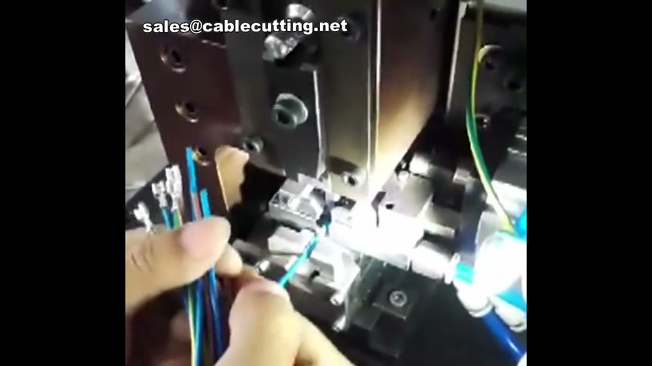Crimpatrice Automatica per Terminali DC/AC con Spelacavi Integrato | Macchina per Crimpatura Cavi