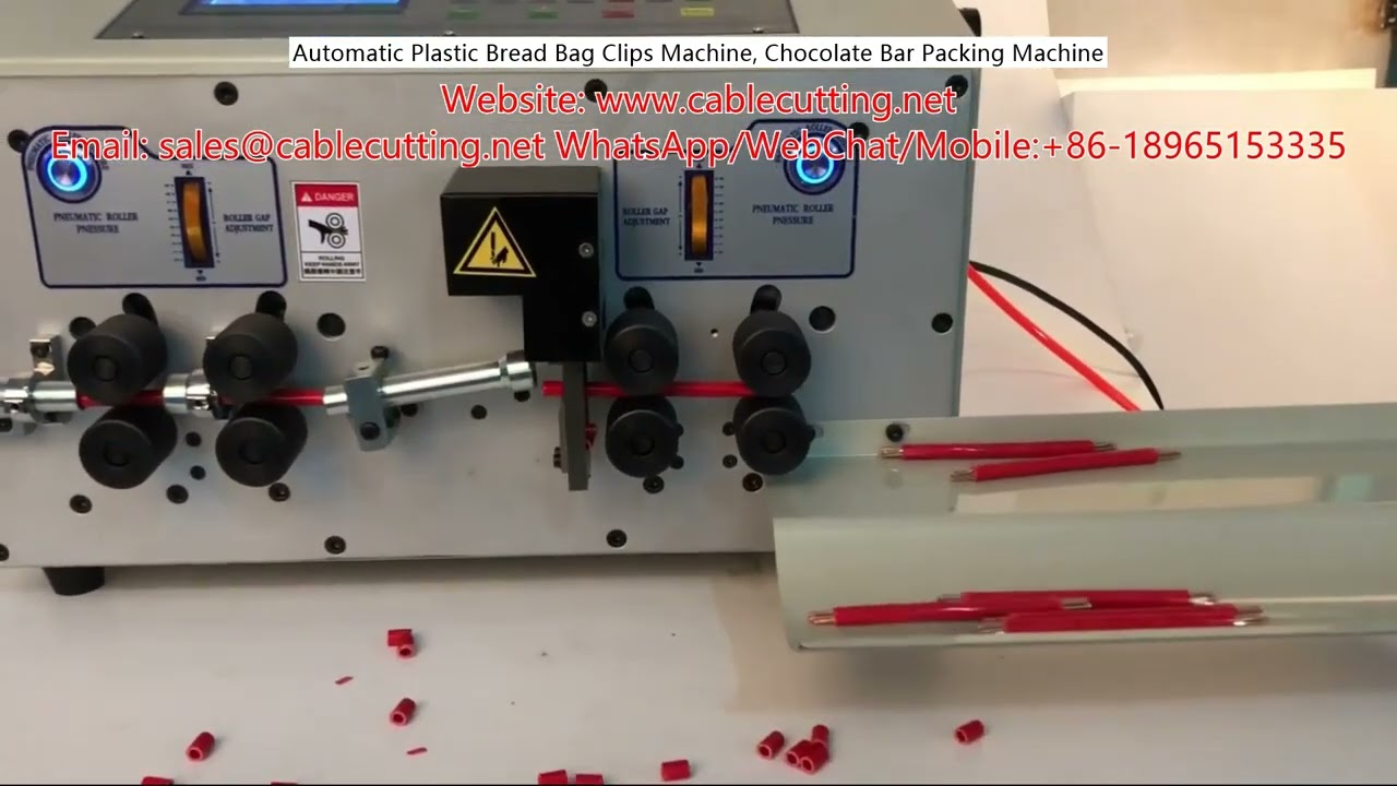 Macchina automatica per clip sacchetti di pane, Imballatrice per barrette di cioccolato