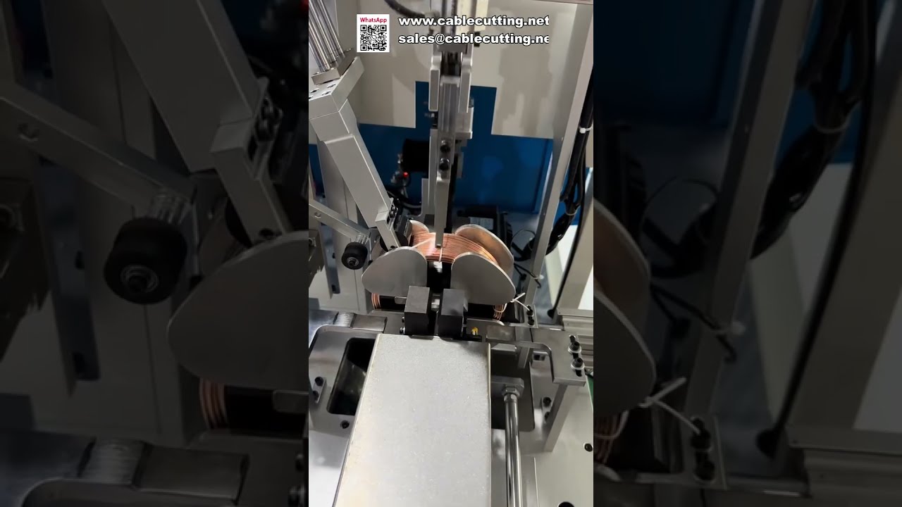 Macchina automatica per conteggio, taglio, avvolgimento e legatura di cavi