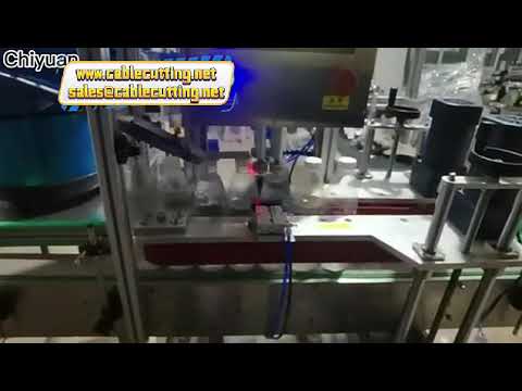 Customized Linear Cosmetics Close Glass Bottle Pressing Sealing Closing Machine