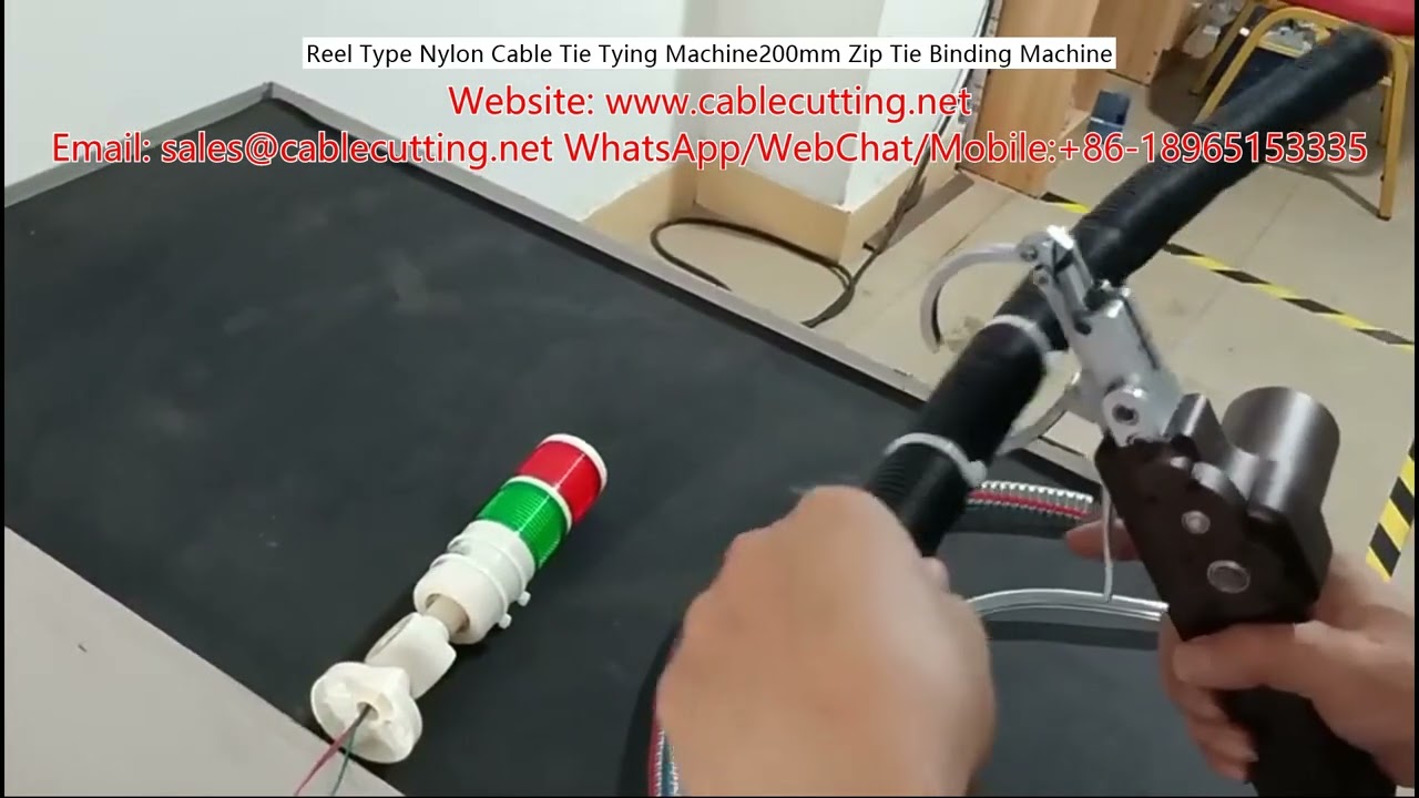 Macchina automatica per fascette in nylon a bobina – Legatura cavi e zip tie fino a 200mm
