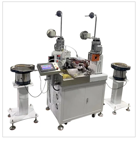 Crimpatrice Vibrante Doppia Testa Automatica - Macchina crimpatrice automatica per terminali