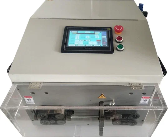 Taglia Spela Cavo Doppia Guaina Tonda WPM-YHT2 - Macchina taglia e spela fili